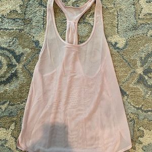 Lululemon pink mesh tank top - size 2